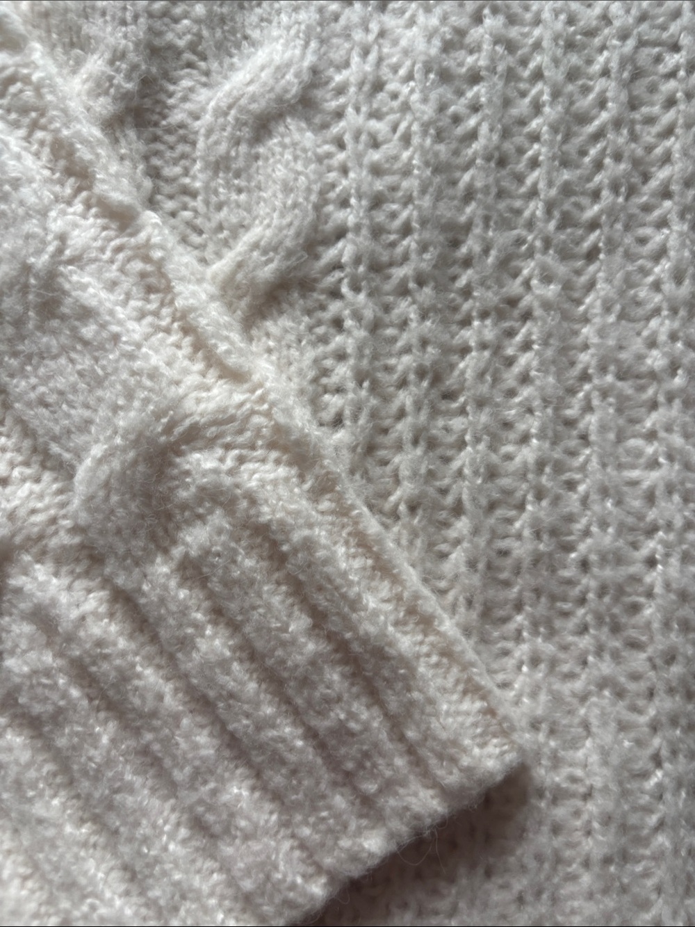 Scoop Sweater Ivory Large